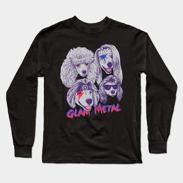 Glam Metal Long Sleeve T-Shirt by Hillary White Rabbit